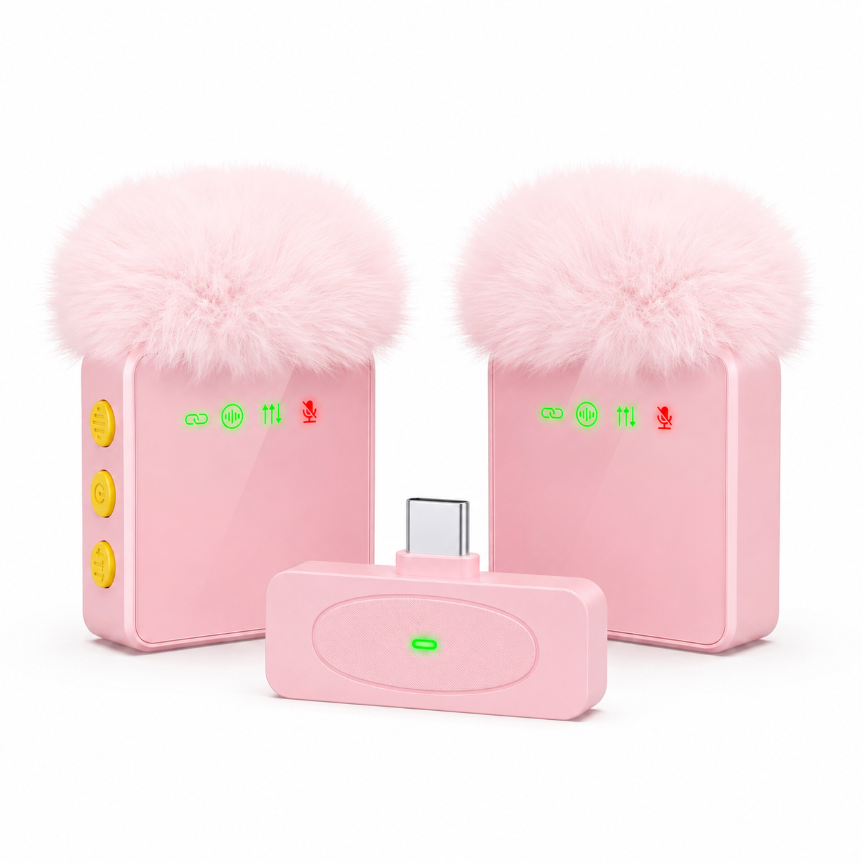 Usb C Hub - 新しいワイヤレスラベリアマイク、USB-Cポート、ノイズリダクション、長時間バッテリー駆動、ライブストリーミングやVlogに最適。