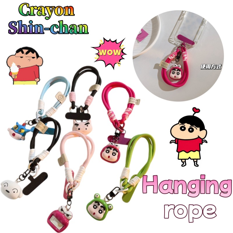Phone Accessories Doll - クレヨンしんちゃん シロ クロコダイル ぬいぐるみ 電話ストラップ カメラチェーン