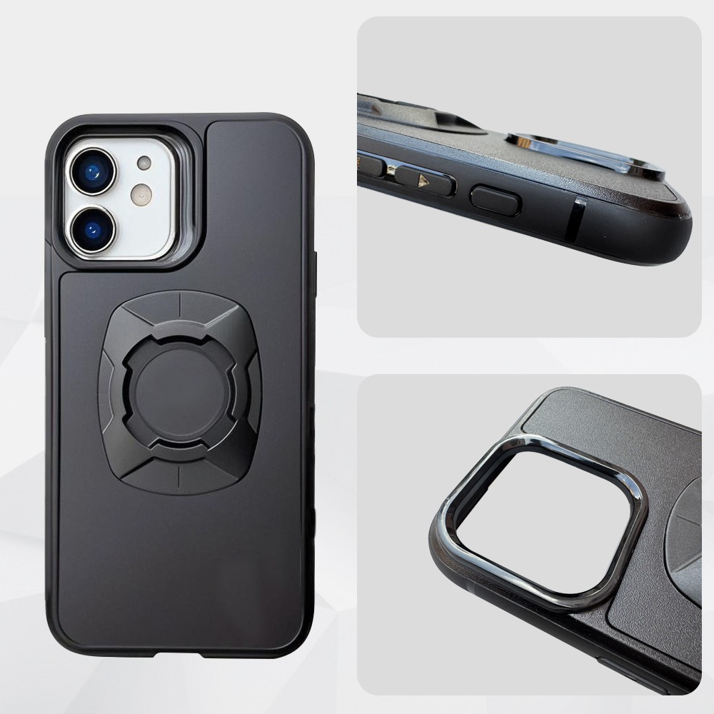 Quadlock Phone Accessories - Twsitロック式スマホケースホルダー、バイク/自転車用iPhoneケース、クイックロック式、クアッドシステム対応スマホマウント/ホルダー、14/15/16 Pro Max対応