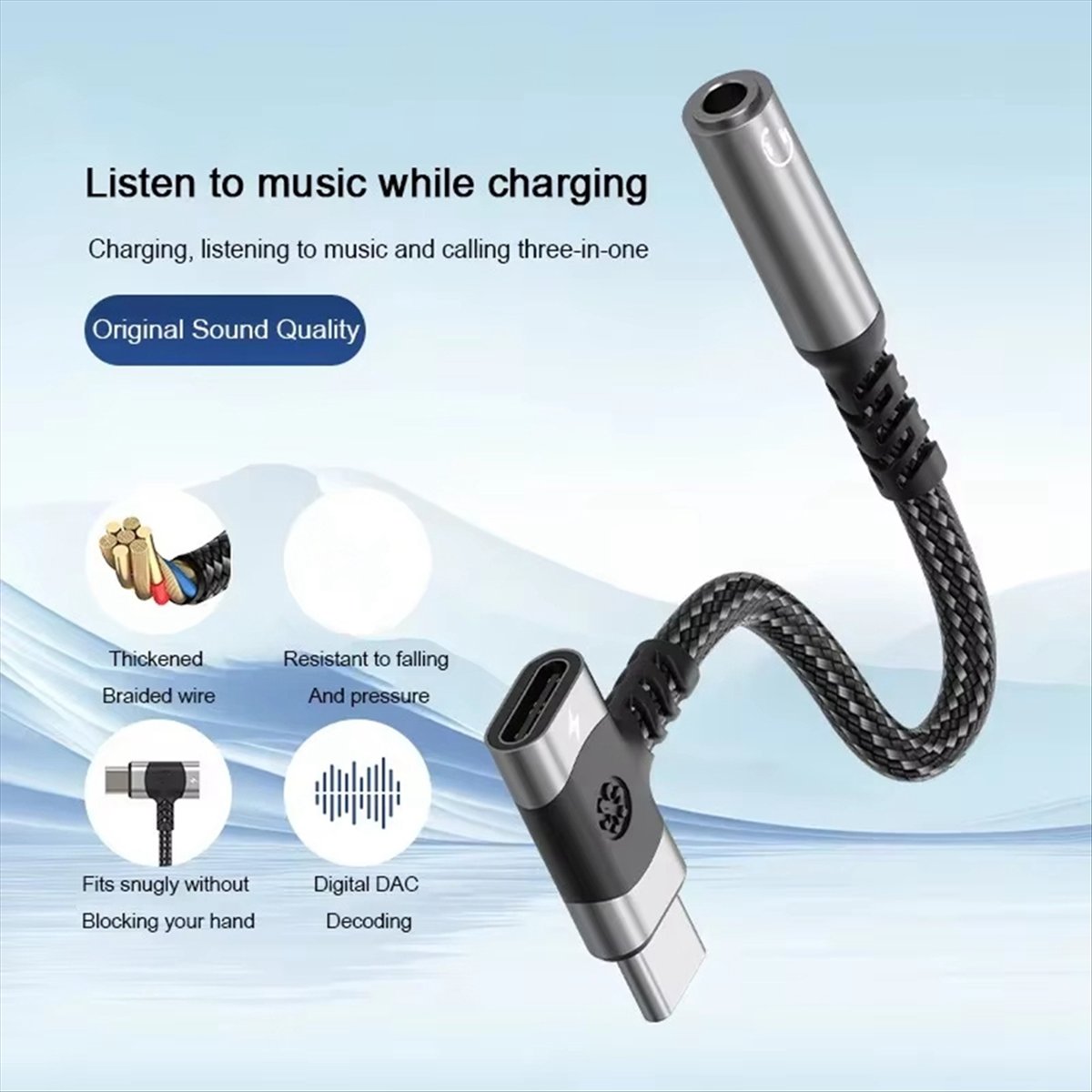 Fast Charging Cable - A14E 2 in 1 USB C