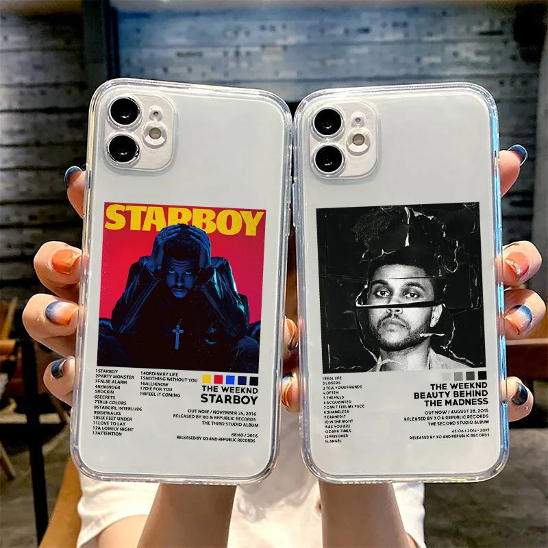 Phone Accessories Poster - ザ・ウィークエンド ミニマリストポスター風スマホケース iPhone 17 16 15