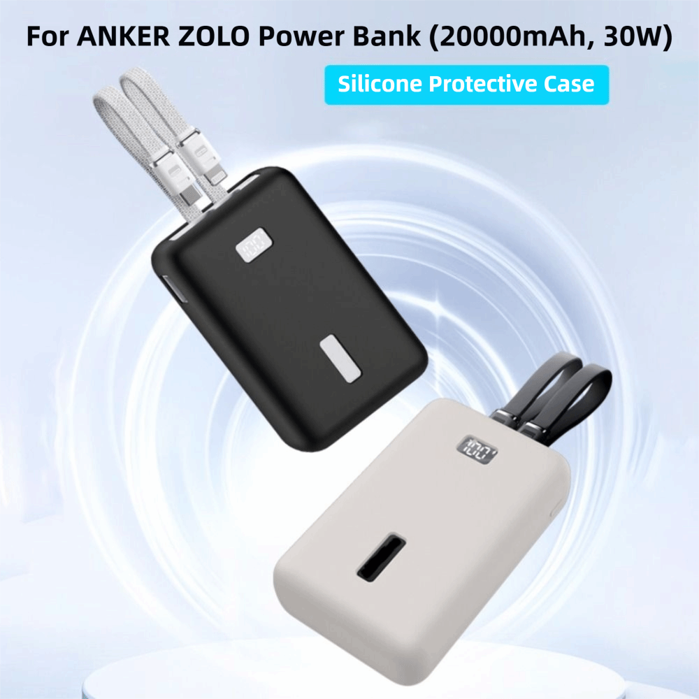 Portable Charger 20000Mah - シリコーンポータブル充電器保護ケースアンチドロップ a1681 キャリングオーガナイザーバッグ耐衝撃ソフトアンカー Zolo 20000mAh 30