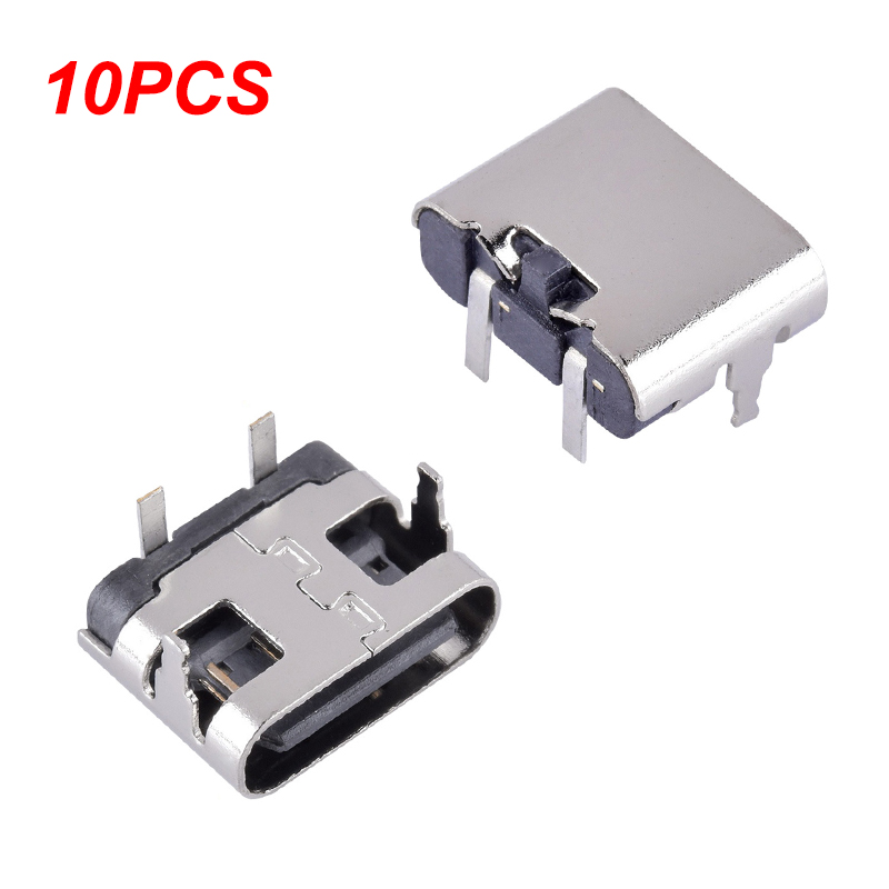 Usb C Hub - 10個入り 2ピン USB 3.1 Type-C メスコネクタソケット、マイクロType