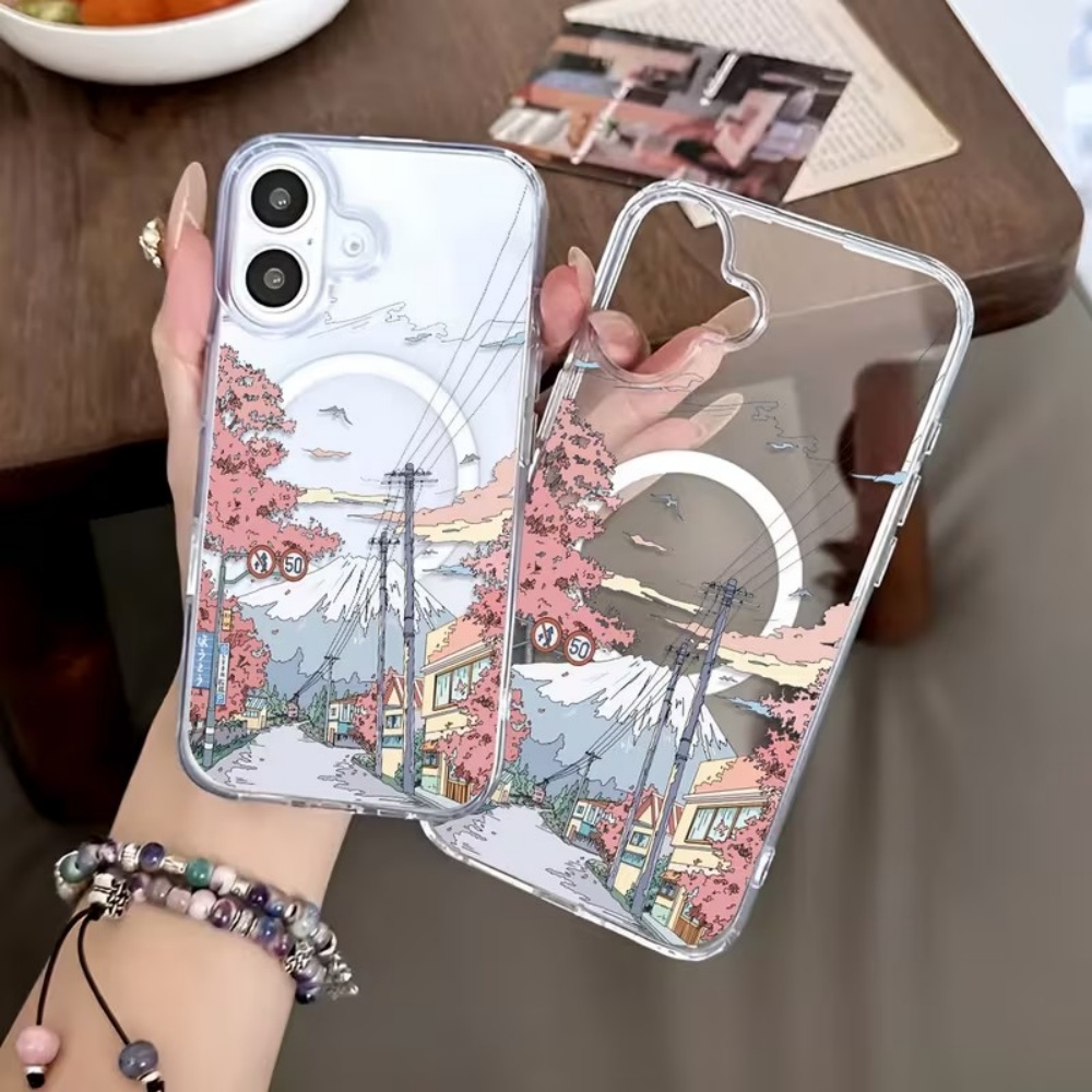 Phone Accessories Japan - アニメ日本の風景クリアフォンケース iPhone 18 17 16 15