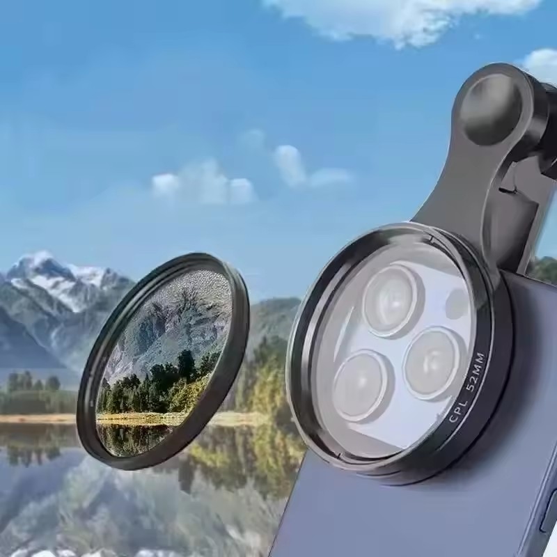 Lens Camera Clip - クリアランス_ユニバーサル クリップ付き ポータブル プロフェッショナル スマホ用偏光レンズ 広角レンズ