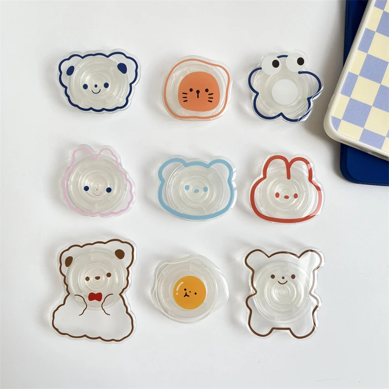 Phone Accessories Vending Machine - 漫画の動物韓国インかわいいクマ折りたたみグリップホルダーソケットポケットサポート携帯電話指リンググリップトック拡張スタンド