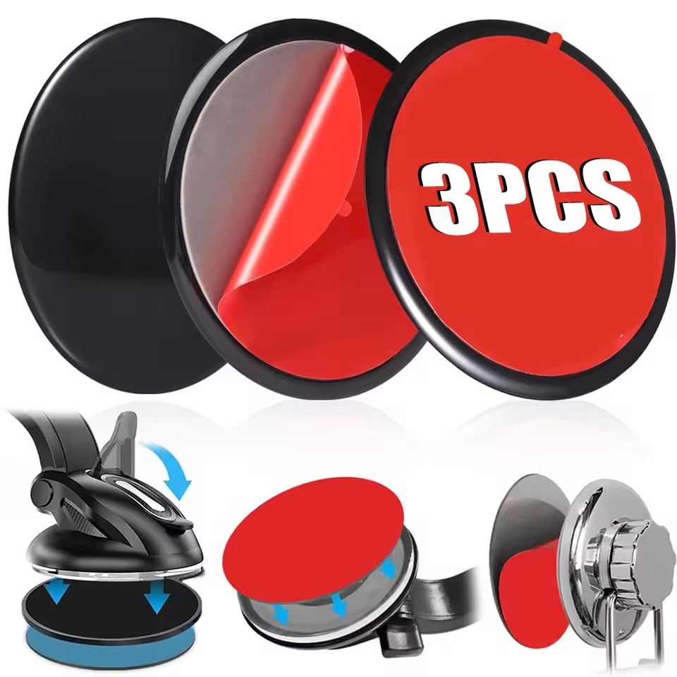 Phone Accessories Japan - ユニバーサルダッシュボード粘着パッドセット、吸盤グリップカーマウント交換用、ダッシュカメラ、フロントガラス、携帯電話ホルダー用