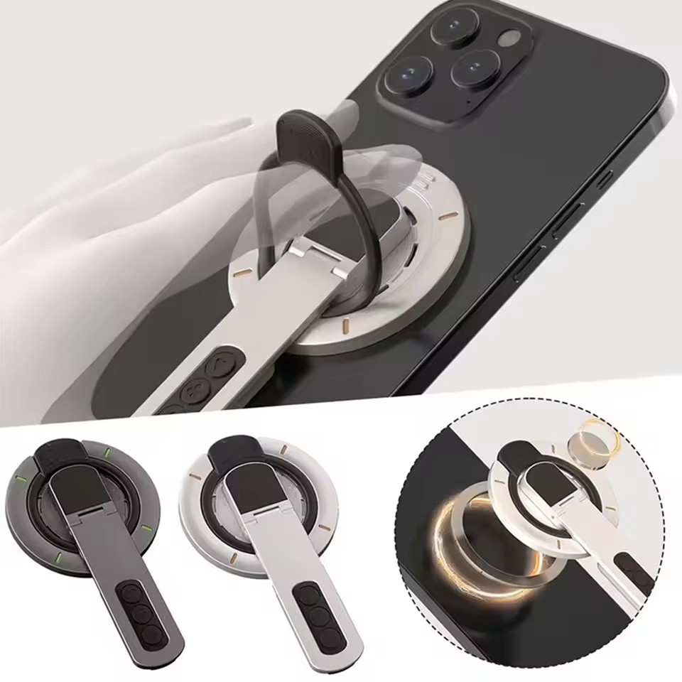 Phone Accessories Vendor - 1個 360 ° Roration スタンド携帯電話用磁気リング電話グリップ磁気吸引携帯電話ジムユニバーサルフィンガーリングブラケット