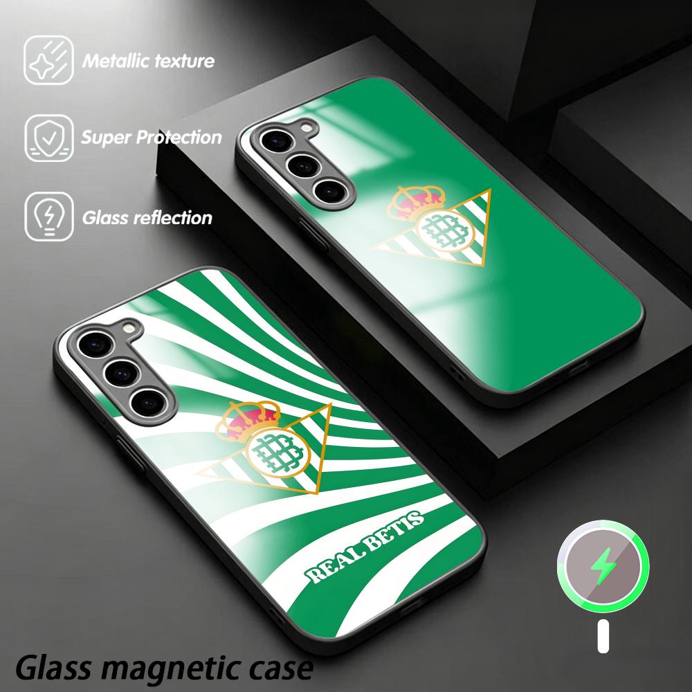 Phone Accessories Magnetic - R-Real Luxury B-Betis-s クラブデザイン スマホケース サムスン