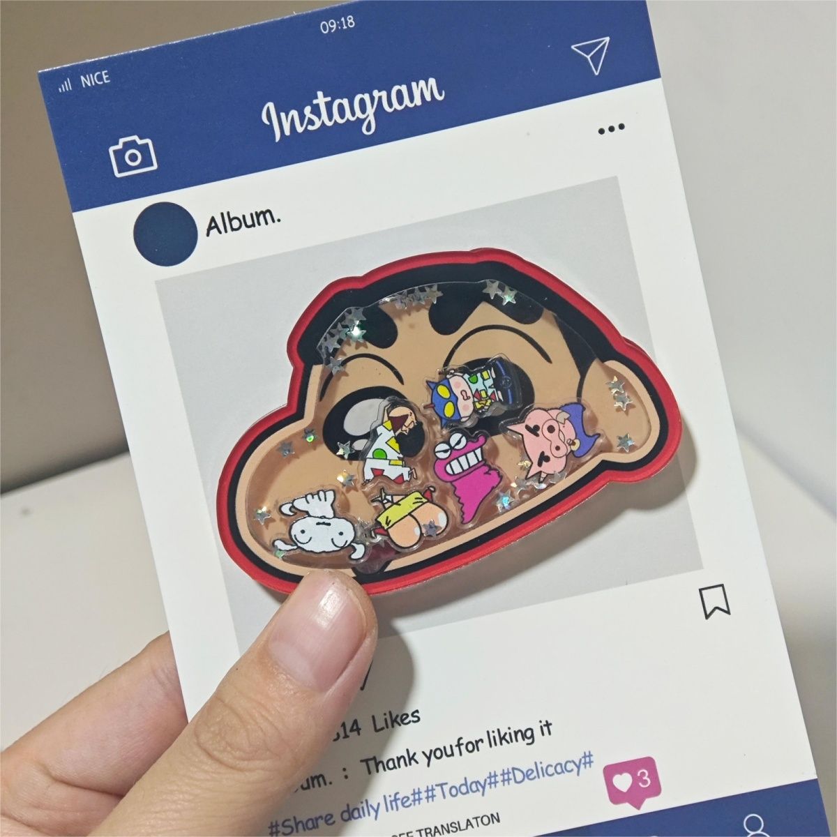 Phone Accessories Vending Machine - クレヨンしんちゃんポータブルエアバッグポップソケットフィジェットシェイクフォングリップトック伸縮ブラケットモバイルデコレーションアニメファンへのギフト