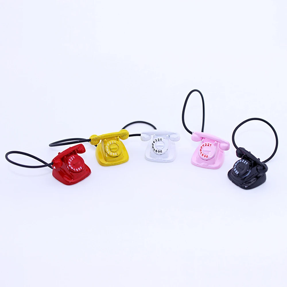 1/12 ドールハウスミニチュア金属ロータリー電話ミニ固定電 - Phone Accessories Doll のレビューと価格