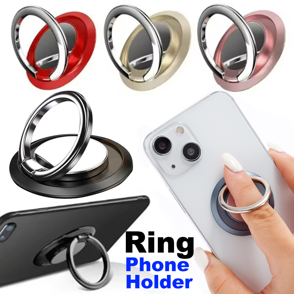 360度回転式フィンガーリング型スマホホルダー スタンドグリ - Phone Accessories Vendor のレビューと価格