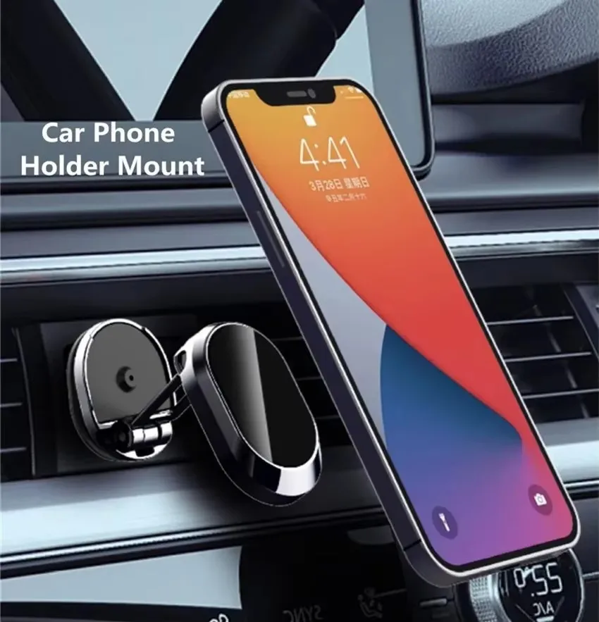 マグネット式車載電話ホルダー マグネット式電話ブラケット 折 - Phone Accessories Useful のレビューと価格