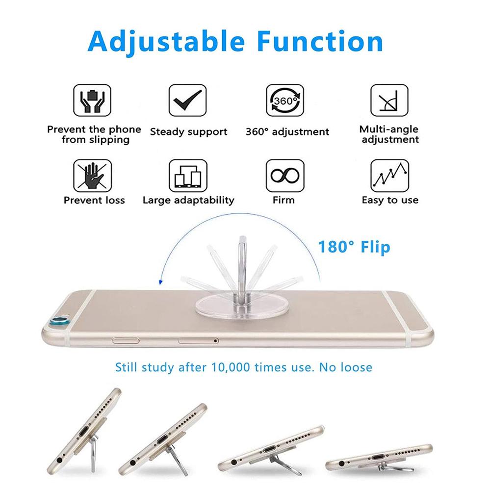 透明携帯電話リングホルダー スタンド 360 ° 回転式クリ - Phone Accessories Vendor のレビューと価格