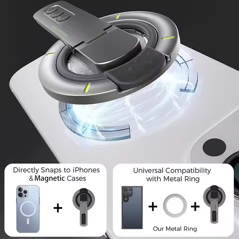 両面磁気フィンガーリングホルダー回転式スマホスタンド多機能ス - Phone Accessories Vendor のレビューと価格