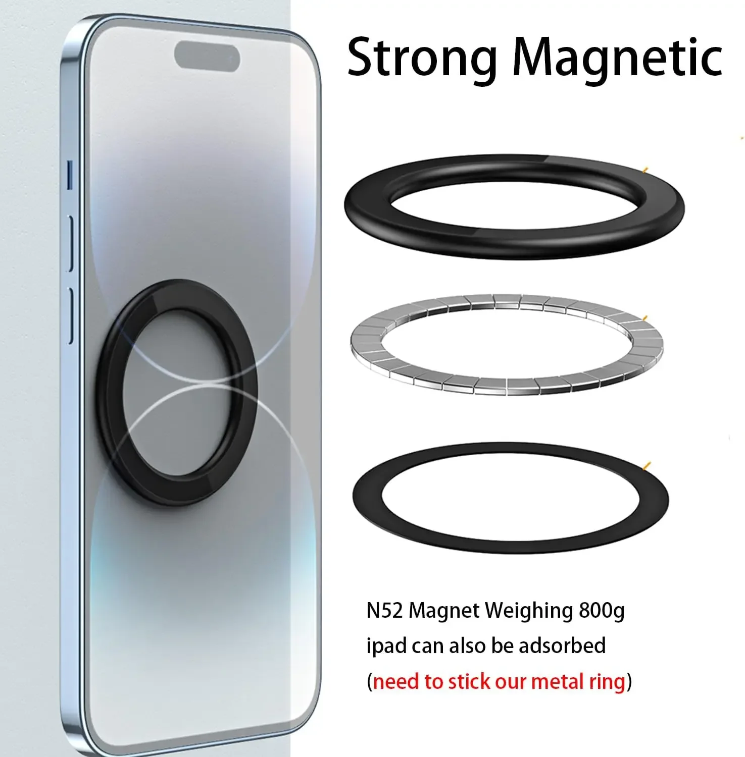 MagSafe対応 磁気リングホルダー 強力マグネット 携帯 - Phone Accessories Useful のレビューと価格