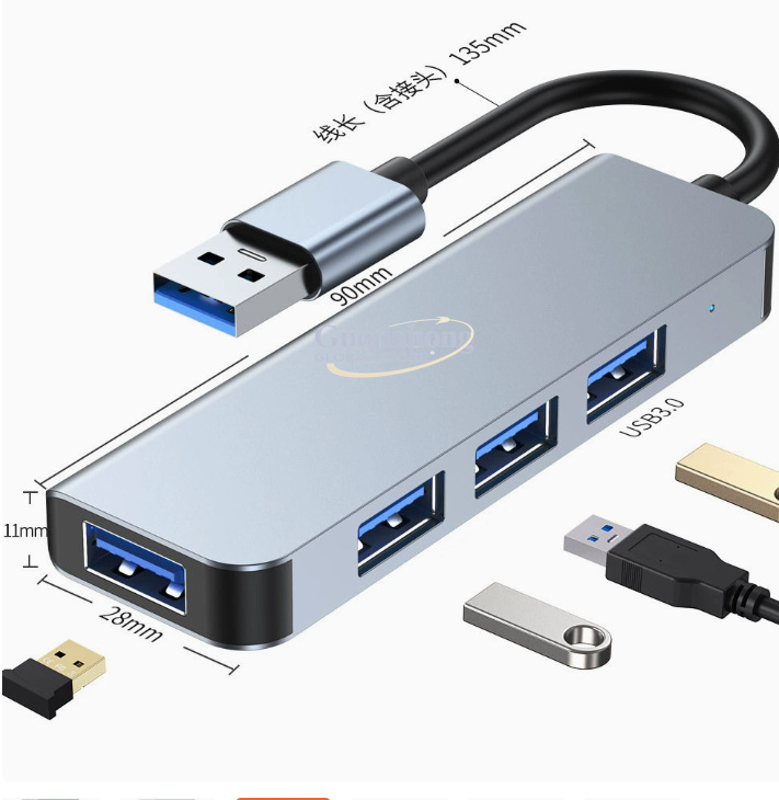 売れ筋USB-C 4ポートハブ、1対4多機能ラップトップハブ - Usb C Hub のレビューと価格