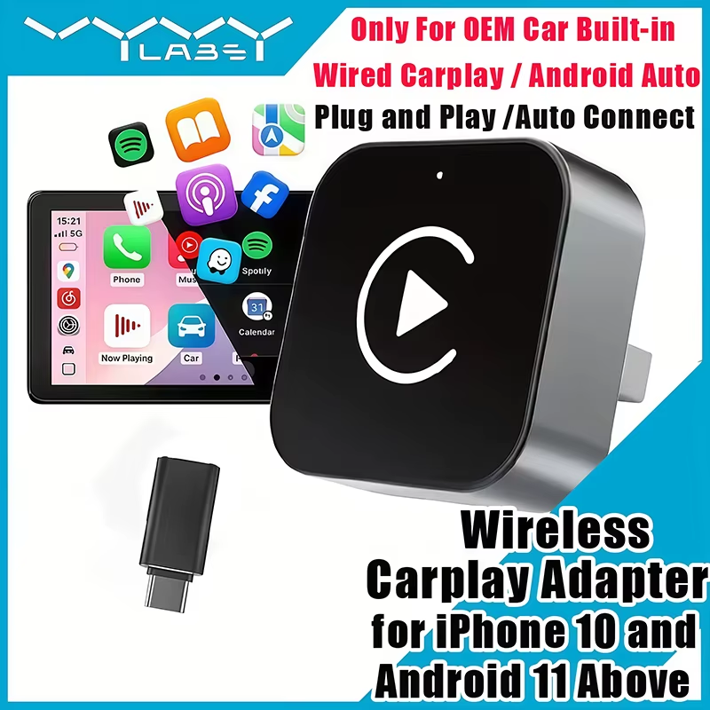 2-in-1 ワイヤレスCarPlayアダプター プラグアン - Usb C Hub のレビューと価格