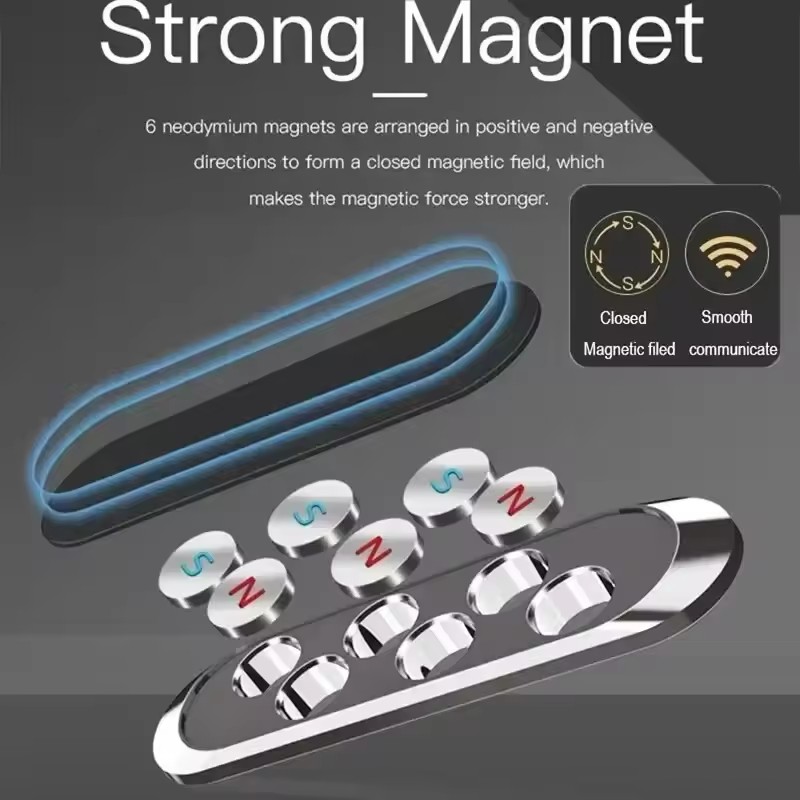 金属製磁気式スマホホルダー 磁気式車載スマホホルダー スタン - Phone Accessories Useful のレビューと価格
