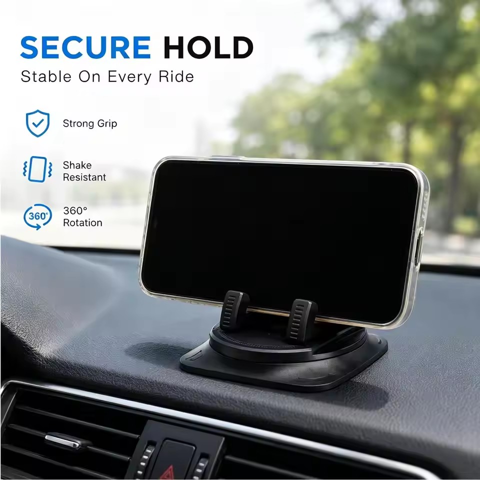 360 °   度角調整可能な車載携帯電話ホルダー、滑り止め - Phone Accessories Japan のレビューと価格