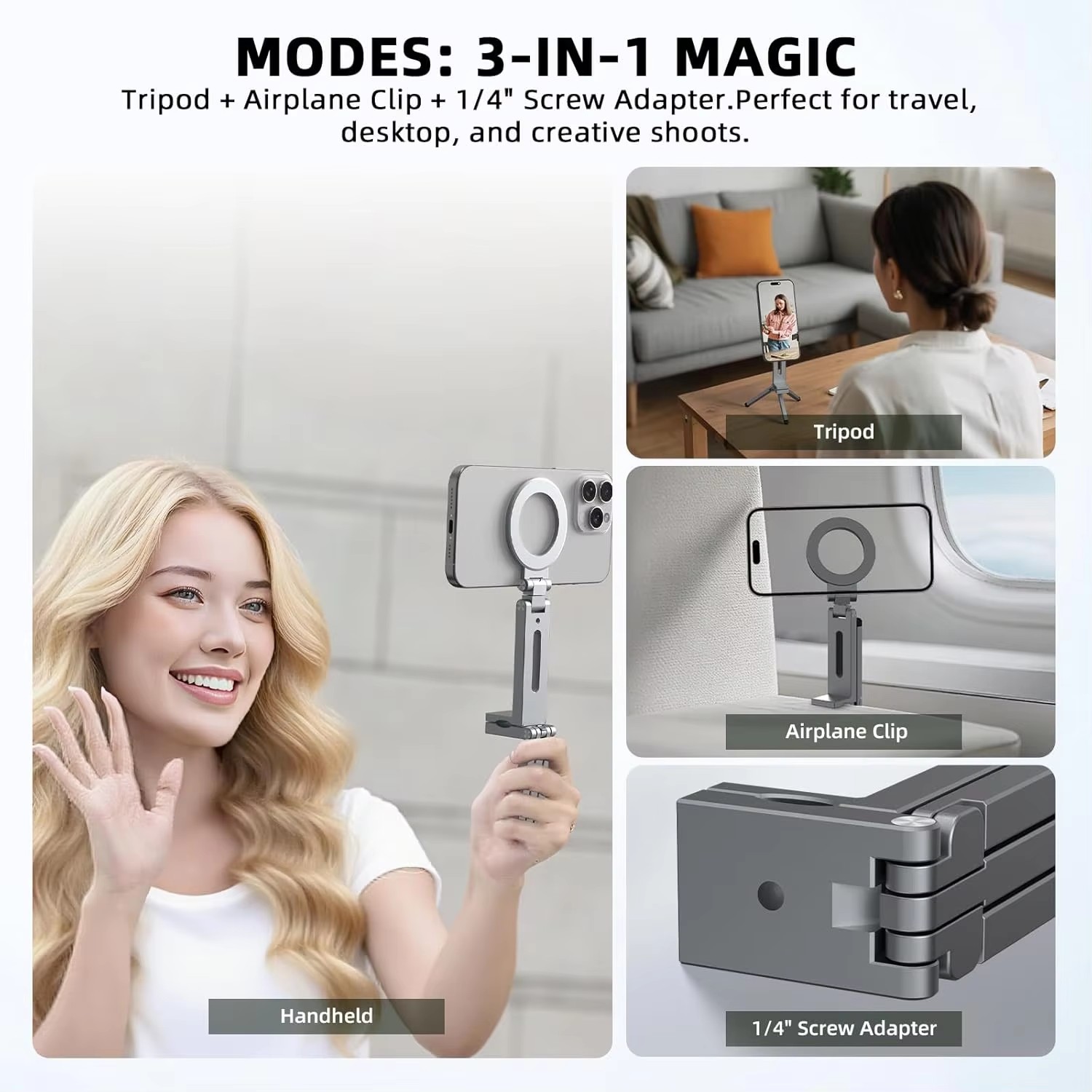 ユニバーサル磁気式スマホホルダー 旅行必需品 フレキシブル回 - Phone Accessories Magnetic のレビューと価格