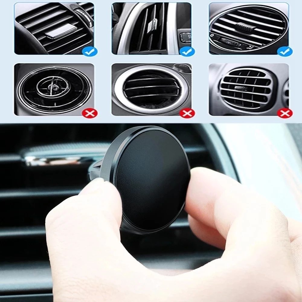 車載用マグネット式携帯電話ホルダー、iPhone 14、13 - Phone Accessories Useful のレビューと価格