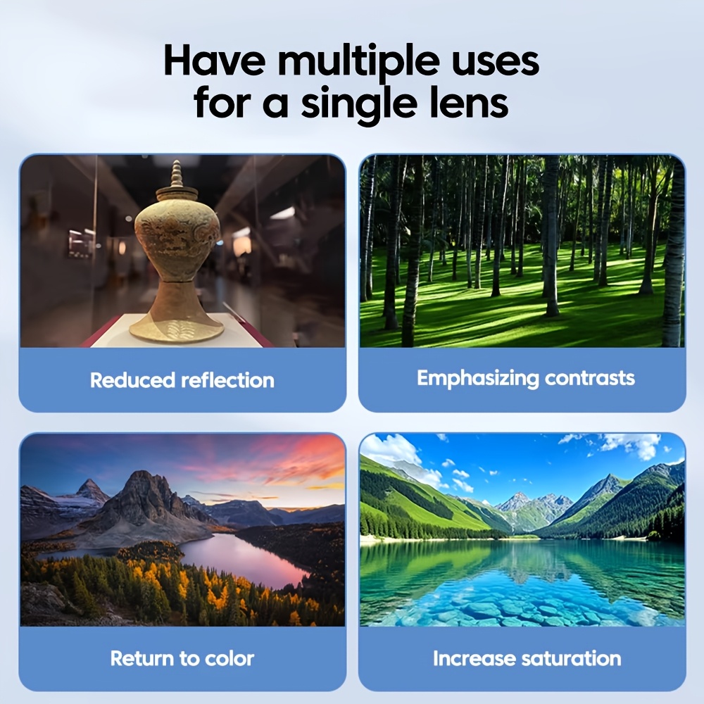 1pc 52mm CPL ユニバーサル クリップ付き 携帯電 - Lens Camera Clip のレビューと価格