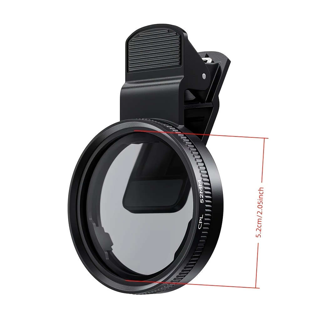 1pc 52mm CPL ユニバーサル クリップ付き 携帯電 - Lens Camera Clip のレビューと価格