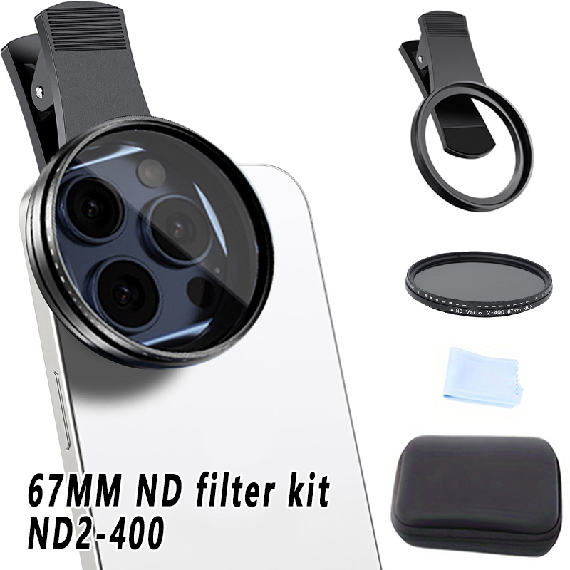 67mmクリップオンND2-400スマホカメラレンズフィルタ - Lens Camera Clip のレビューと価格