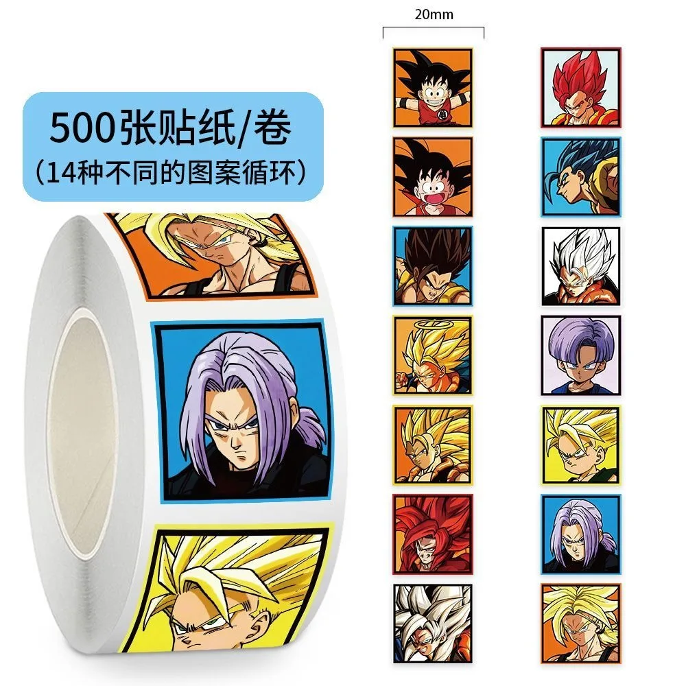500枚入りドラゴンボールロールステッカー - 冷蔵庫、携帯 - Phone Accessories Poster のレビューと価格