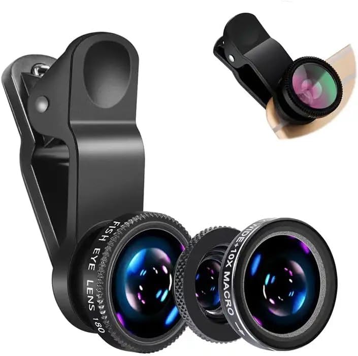 iPhone、Xiaomi、Redmi対応 3in1魚眼広角 - Lens Camera Clip のレビューと価格